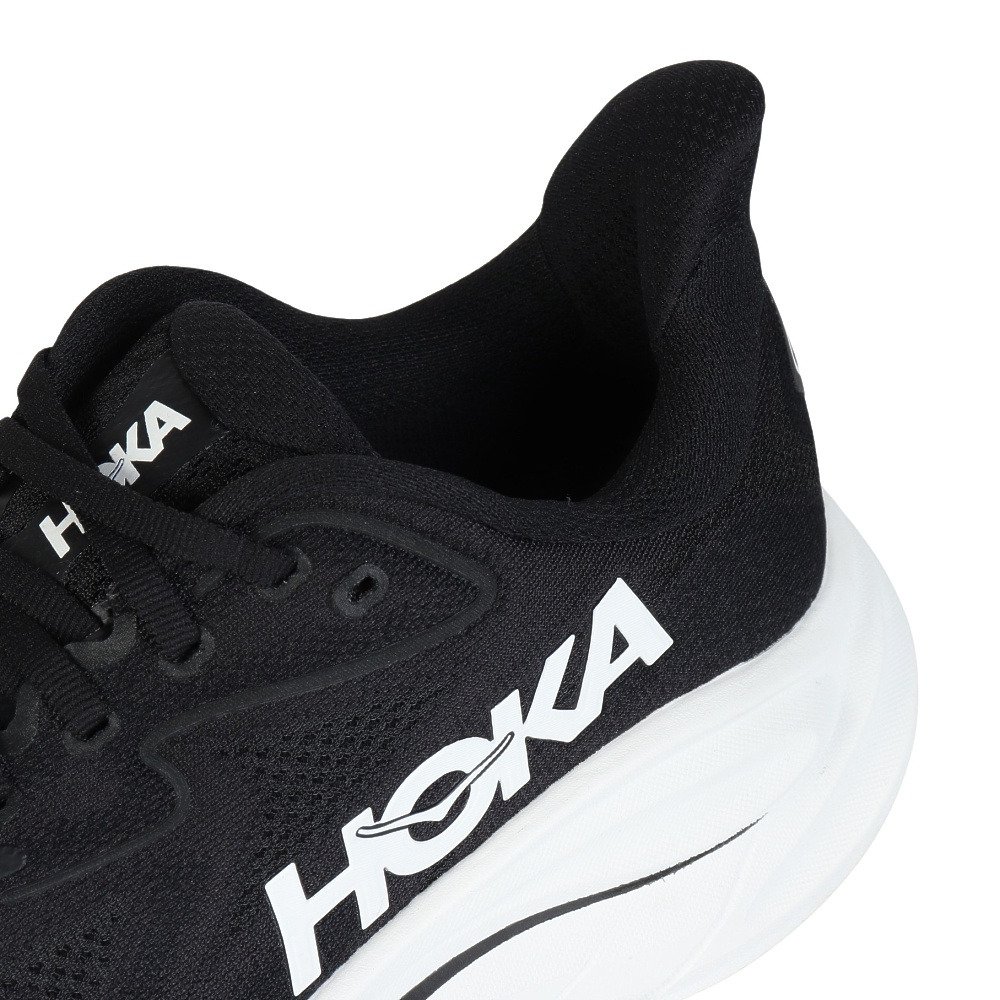 ホカ（HOKA）（メンズ）ランニングシューズ ジョギングシューズ クリフトン 10 ワイド ブラック ホワイト 1162032-BWHT  スポーツ シューズ