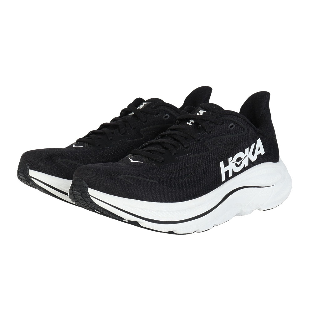 HOKA �����j���O�V���[�Y �W���M���O�V���[�Y �N���t�g�� 10 ���C�h �u���b�N �z���C�g 1162032-BWHT �X�|�[�c �V���[�Y �Q�V�D�O 207 �V���[�Y