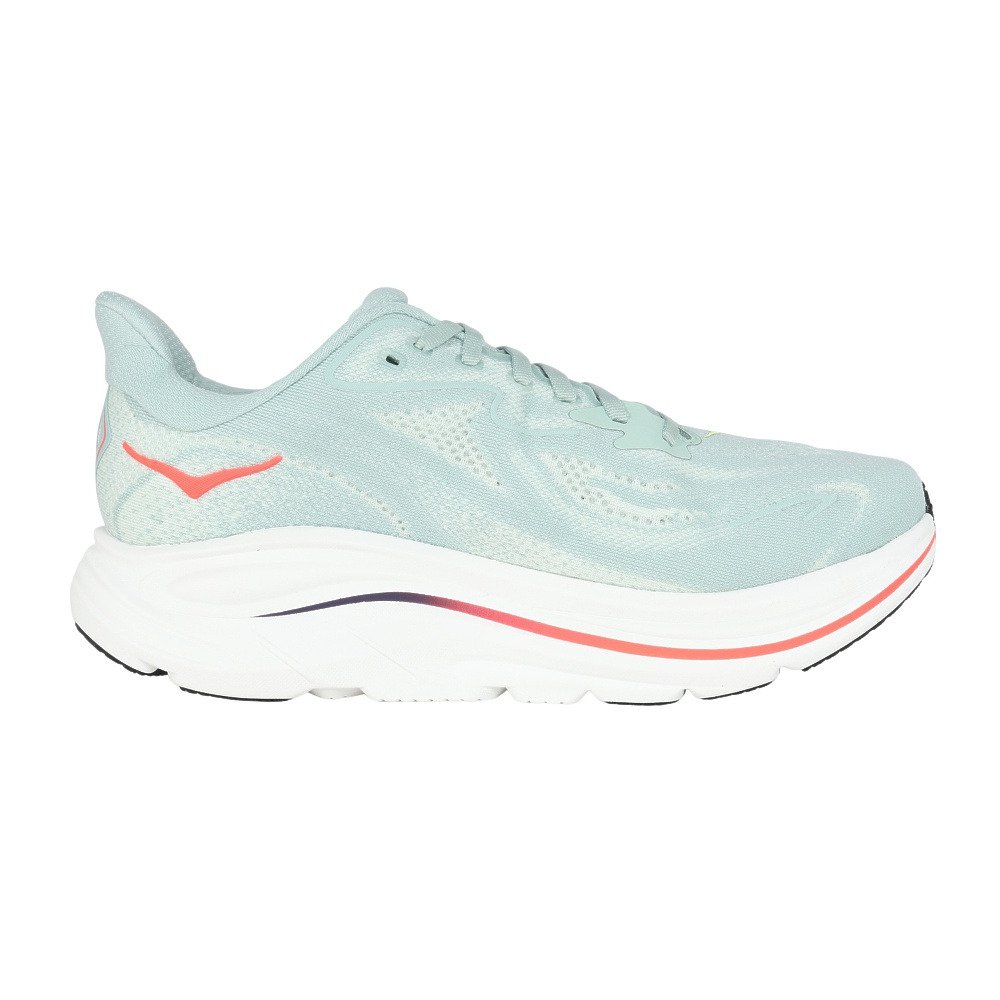 ホカ（HOKA）（メンズ）ランニングシューズ ジョギングシューズ クリフトン 10 ワイド グリーン レッド 1162032-SGNN スポーツ シューズ