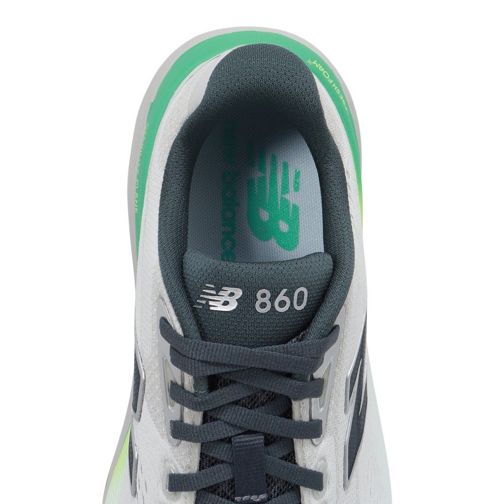 ニューバランス（new balance）（メンズ）ランニングシューズフレッシュ フォーム X 860 v15 ホワイト グリーン M8603TW 2E ジョギングシューズ 