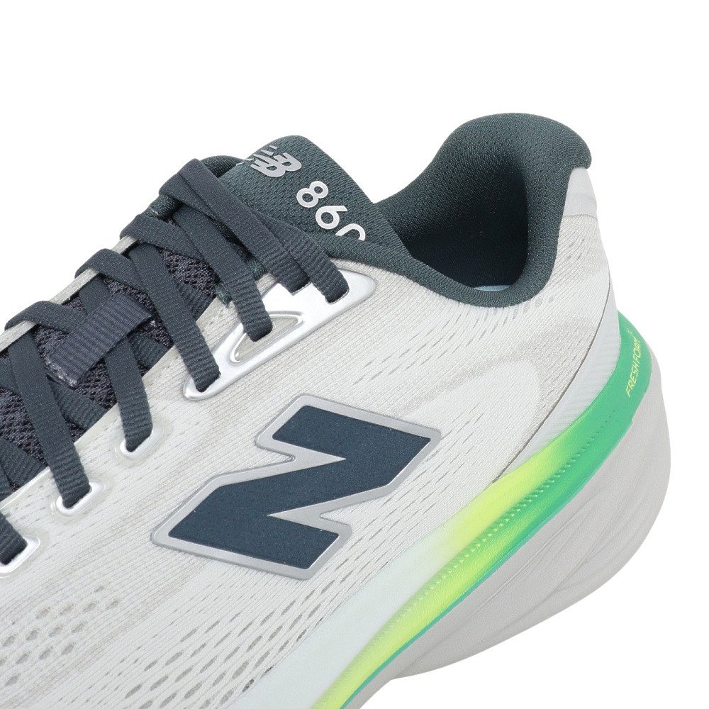 ニューバランス（new balance）（メンズ）ランニングシューズフレッシュ フォーム X 860 v15 ホワイト グリーン M8603TW 2E ジョギングシューズ 