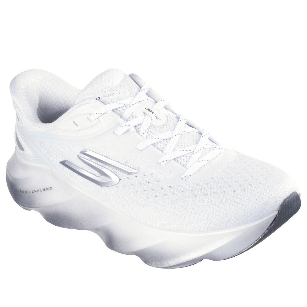 SKECHERS �����j���O�V���[�Y �W���M���O�V���[�Y �X���b�v�C���Y �G�A�� �o�[�X�g �z���C�g �V���o�[ 246215-WSL �X�|�[�c�V���[�Y �Q�U�D�T �z���C�g×�V���o�[ �V���[�Y