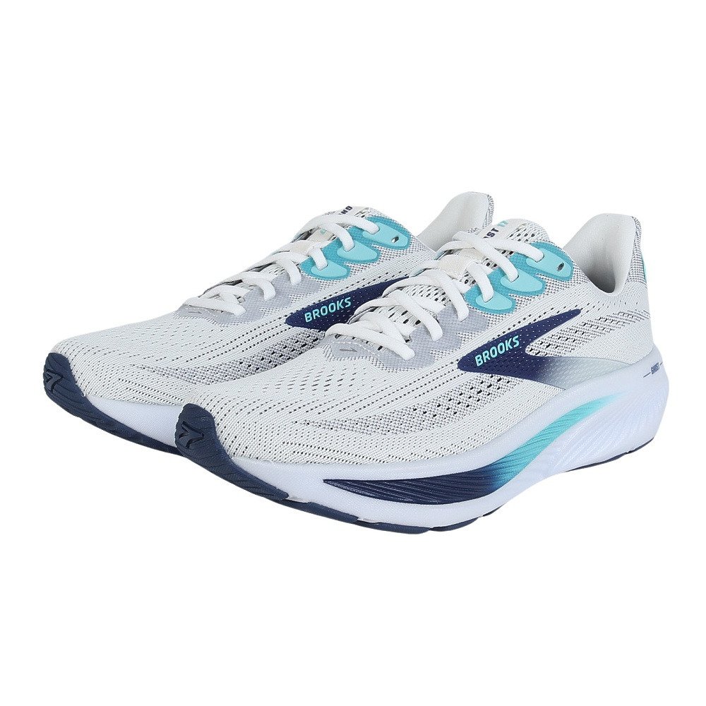 BROOKS �����j���O�V���[�Y �W���M���O�V���[�Y �S�[�X�g 17 �z���C�g �u���[ BRM4423 W/BLU �X�|�[�c �V���[�Y �Q�V�D�T 10 �V���[�Y