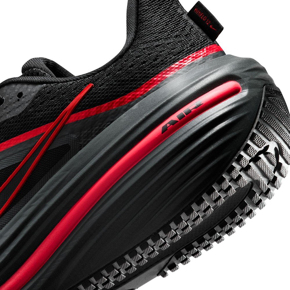ナイキ（NIKE）（メンズ）ランニングシューズ ジョギングシューズ エア ウィンフロー 12 ブラック レッド HV9272-005 スポーツ シューズ トレーニング