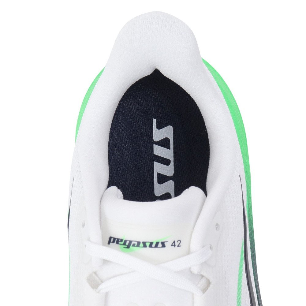 ナイキ（NIKE）（メンズ）ランニングシューズ ジョギングシューズ エア ズーム ペガサス 42 ワイド ホワイト IR1228-100 スポーツ シューズ トレーニング 