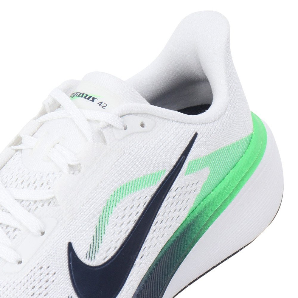 ナイキ（NIKE）（メンズ）ランニングシューズ ジョギングシューズ エア ズーム ペガサス 42 ワイド ホワイト IR1228-100 スポーツ シューズ トレーニング 