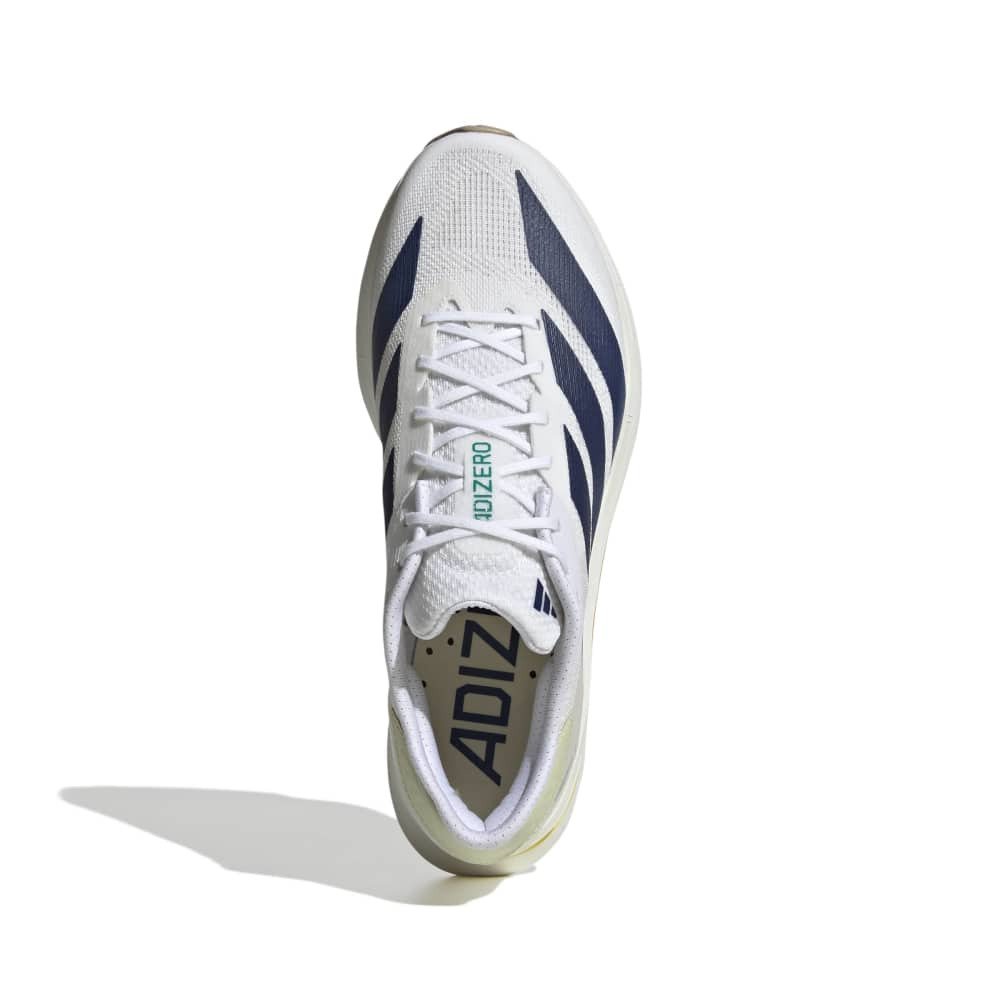 アディダス（adidas）（メンズ）ランニングシューズ ジョギングシューズ アディゼロ SL2 ワイド ホワイト ブルー NMQ09-KI3240 スポーツ トレーニング シューズ