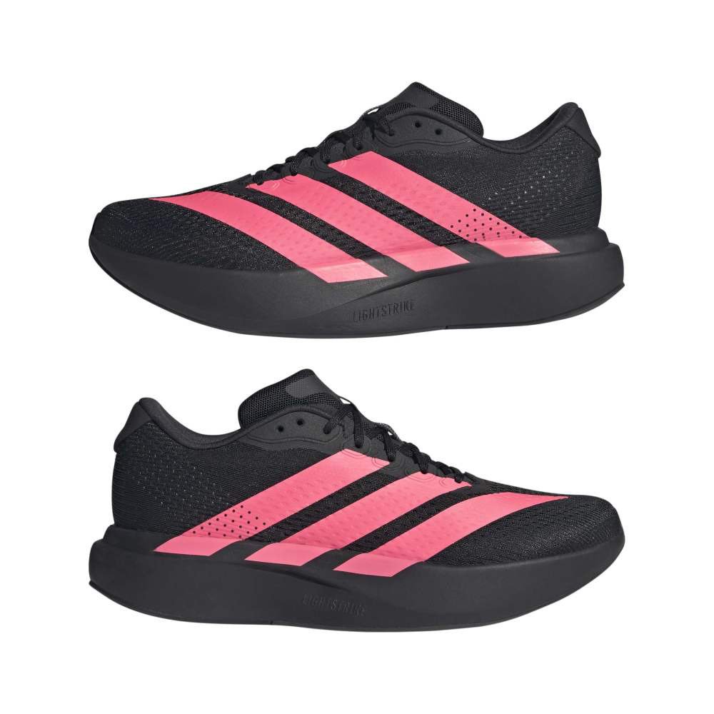アディダス（adidas）（メンズ）ランニングシューズ スポーツシューズ アディゼロ ペーサー ブラック ピンク ORB66-KZ6841 ジョギングシューズ
