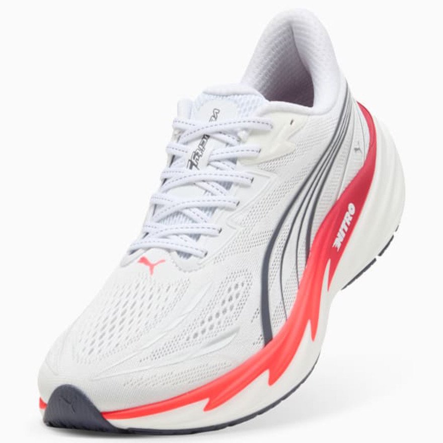 プーマ（PUMA）（メンズ）ランニングシューズ ジョギングシューズ ヴェロシティ ニトロ 5 ホワイト レッド 31294405 スポーツ シューズ トレーニング