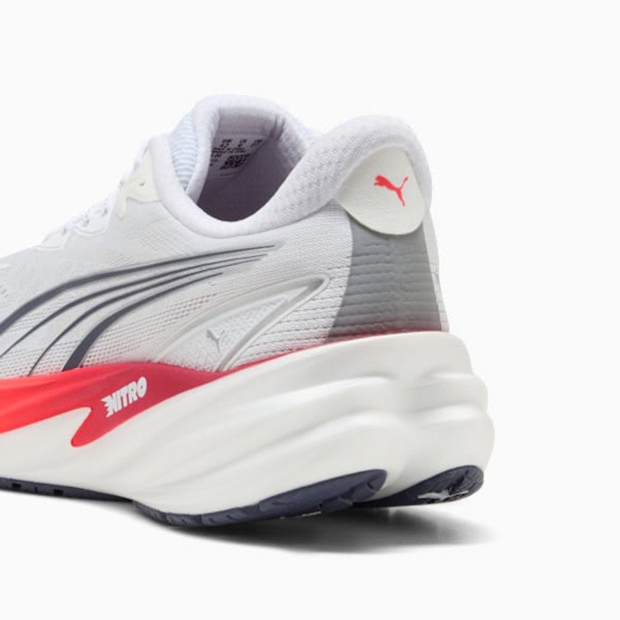 プーマ（PUMA）（メンズ）ランニングシューズ ジョギングシューズ ヴェロシティ ニトロ 5 ホワイト レッド 31294405 スポーツ シューズ トレーニング