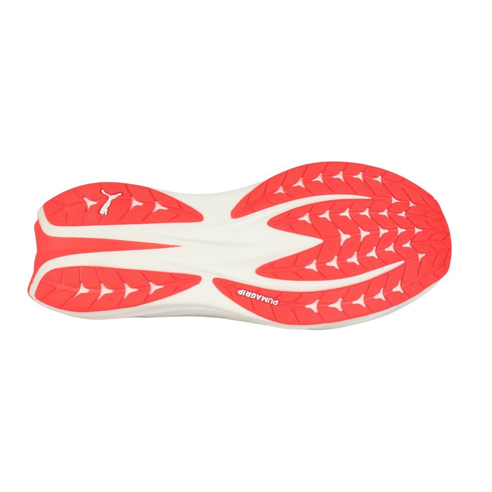 プーマ（PUMA）（メンズ）ランニングシューズ ジョギングシューズ ディヴィエイト ピュア ニトロ ホワイト レッド 31390406