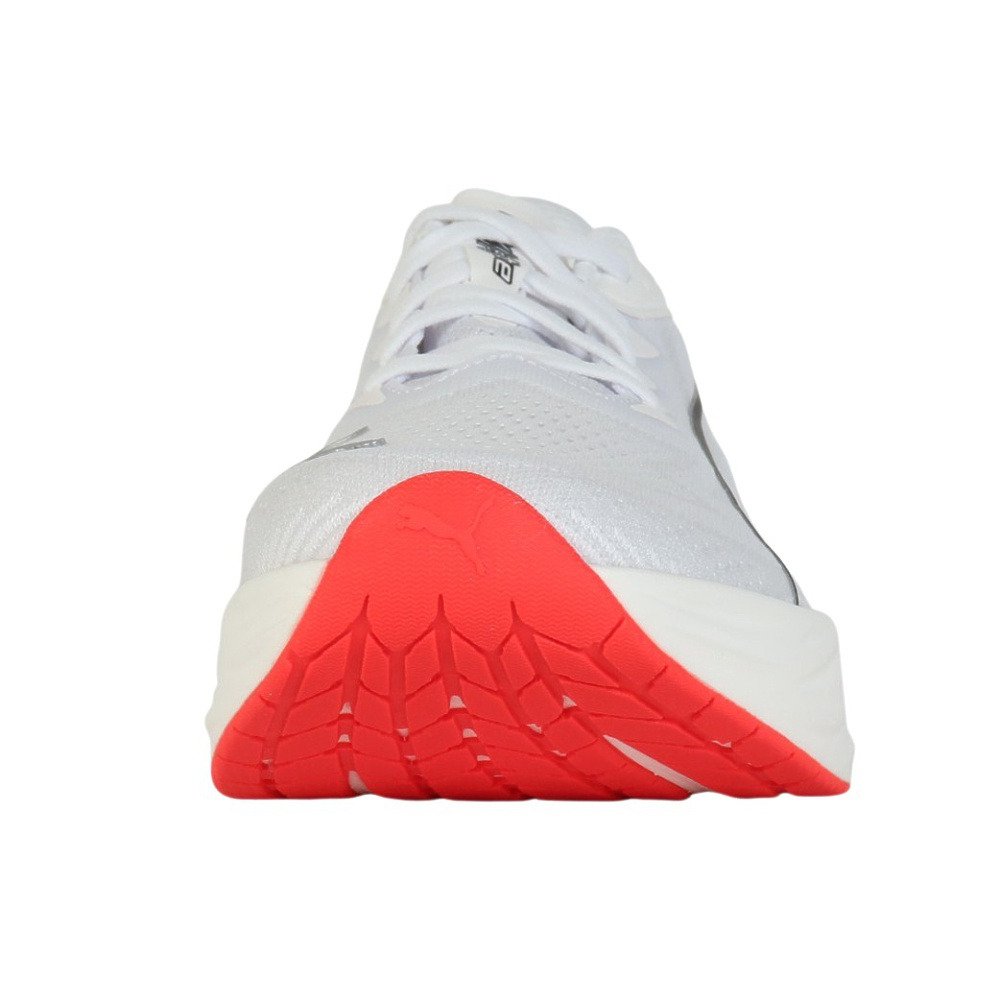 プーマ（PUMA）（メンズ）ランニングシューズ ジョギングシューズ ディヴィエイト ピュア ニトロ ホワイト レッド 31390406