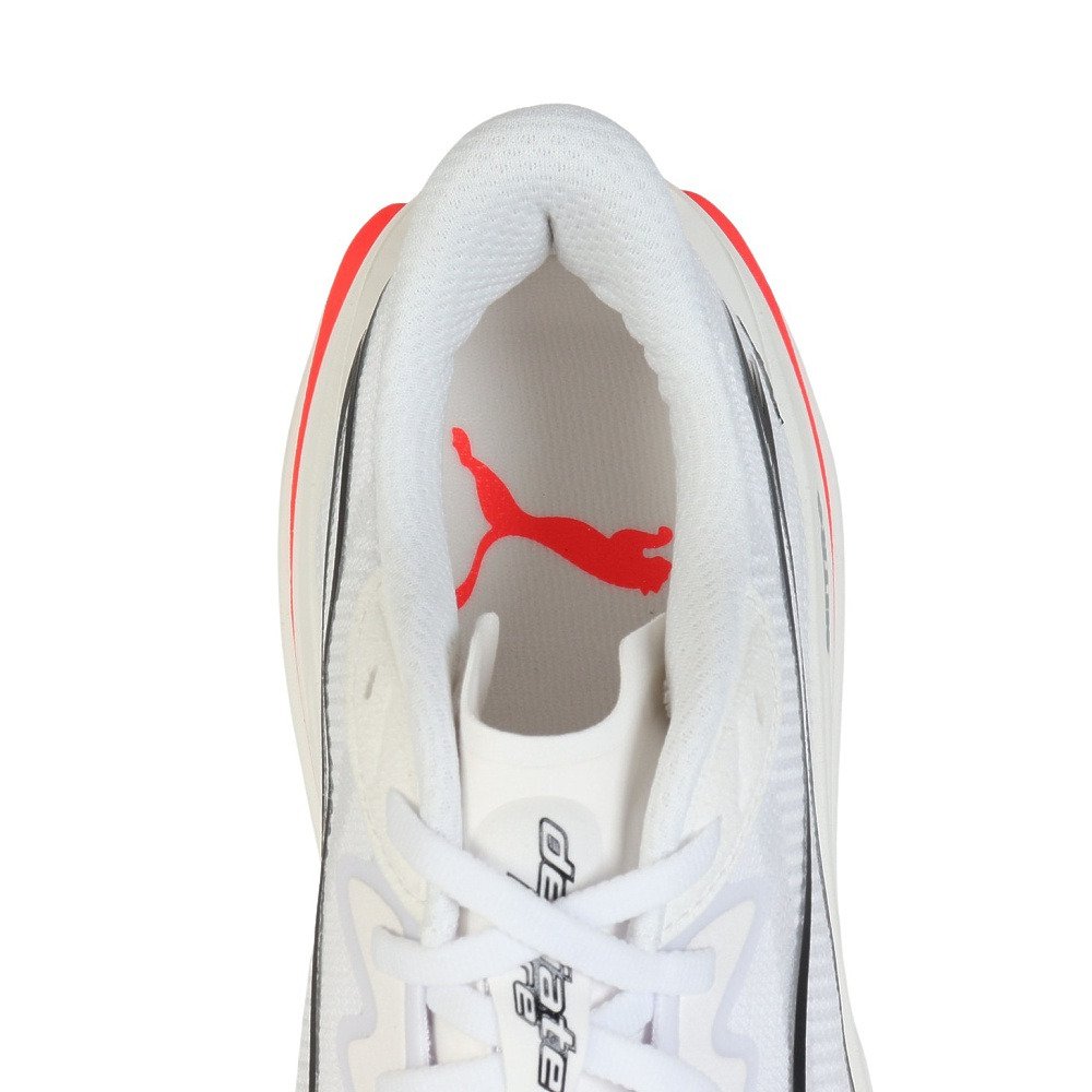 プーマ（PUMA）（メンズ）ランニングシューズ ジョギングシューズ ディヴィエイト ピュア ニトロ ホワイト レッド 31390406