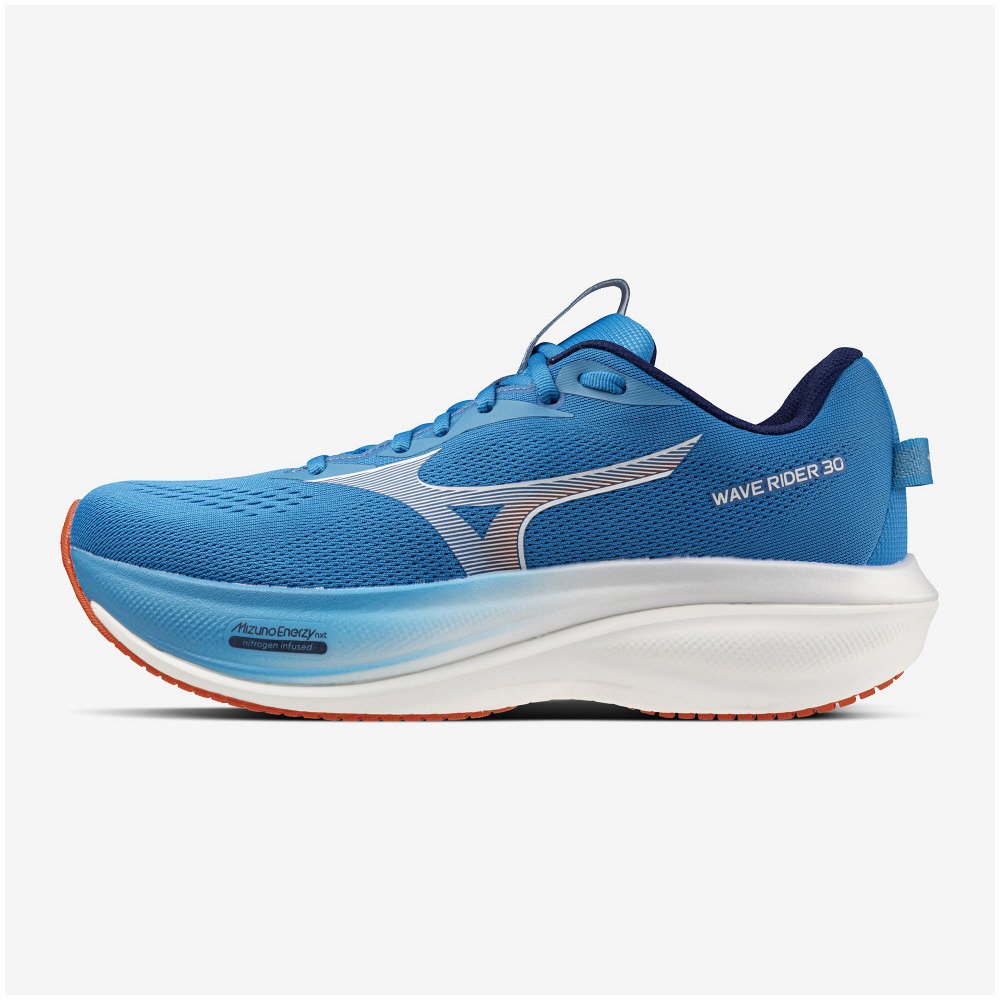 ミズノ（MIZUNO）（メンズ）ランニングシューズ ジョギングシューズ ウエーブライダー 30 ブルー ホワイト J1GM262053 スポーツシューズ