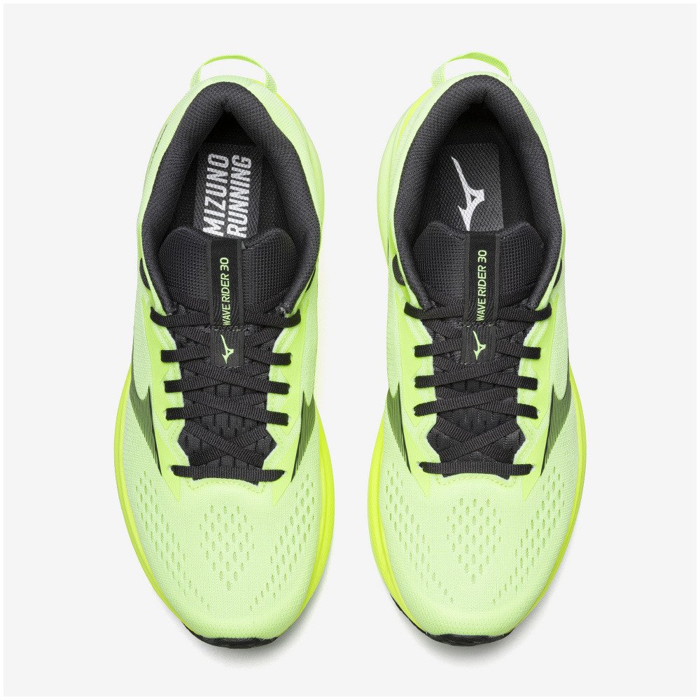ミズノ（MIZUNO）（メンズ）ランニングシューズ ジョギングシューズ ウエーブライダー 30 イエロー ブラック J1GM262058 スポーツシューズ 