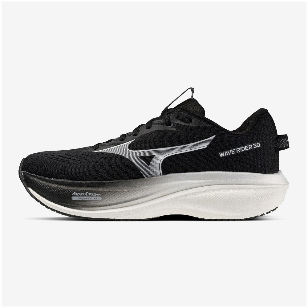 ミズノ（MIZUNO）（メンズ、レディース）ランニングシューズ ジョギングシューズ ウエーブライダー 30 ブラック ホワイト J1GU262081 スポーツシューズ