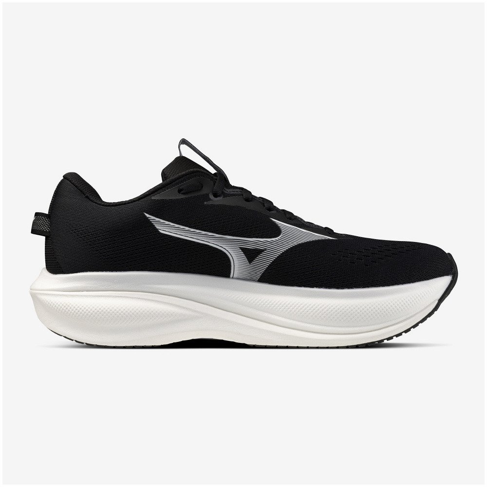 ミズノ（MIZUNO）（メンズ、レディース）ランニングシューズ ジョギングシューズ ウエーブライダー 30 ブラック ホワイト J1GU262081 スポーツシューズ
