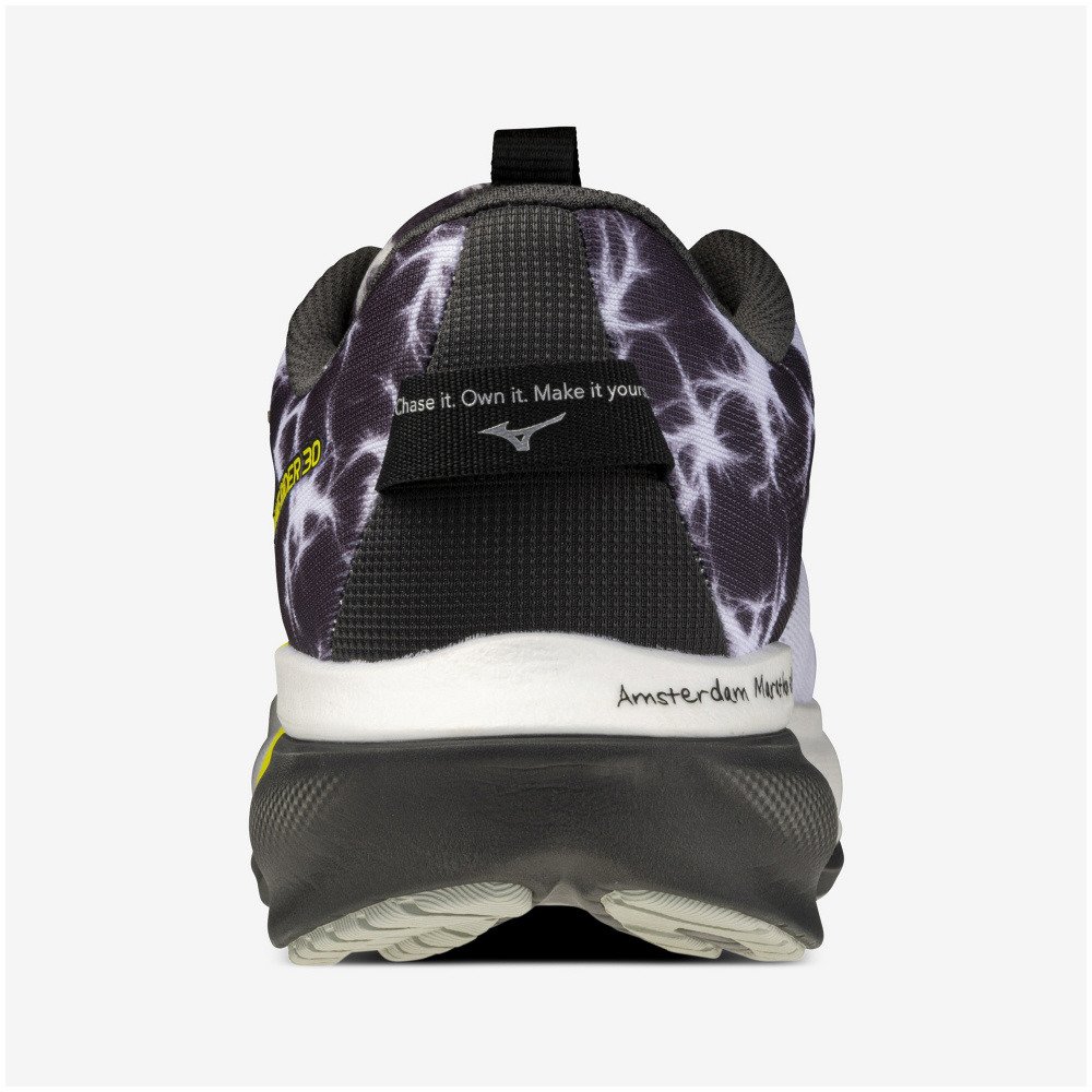 ミズノ（MIZUNO）（メンズ、レディース）ランニングシューズ ジョギングシューズ ウエーブライダー 30 AMS ホワイト イエロー  J1GU262281 スポーツシューズ