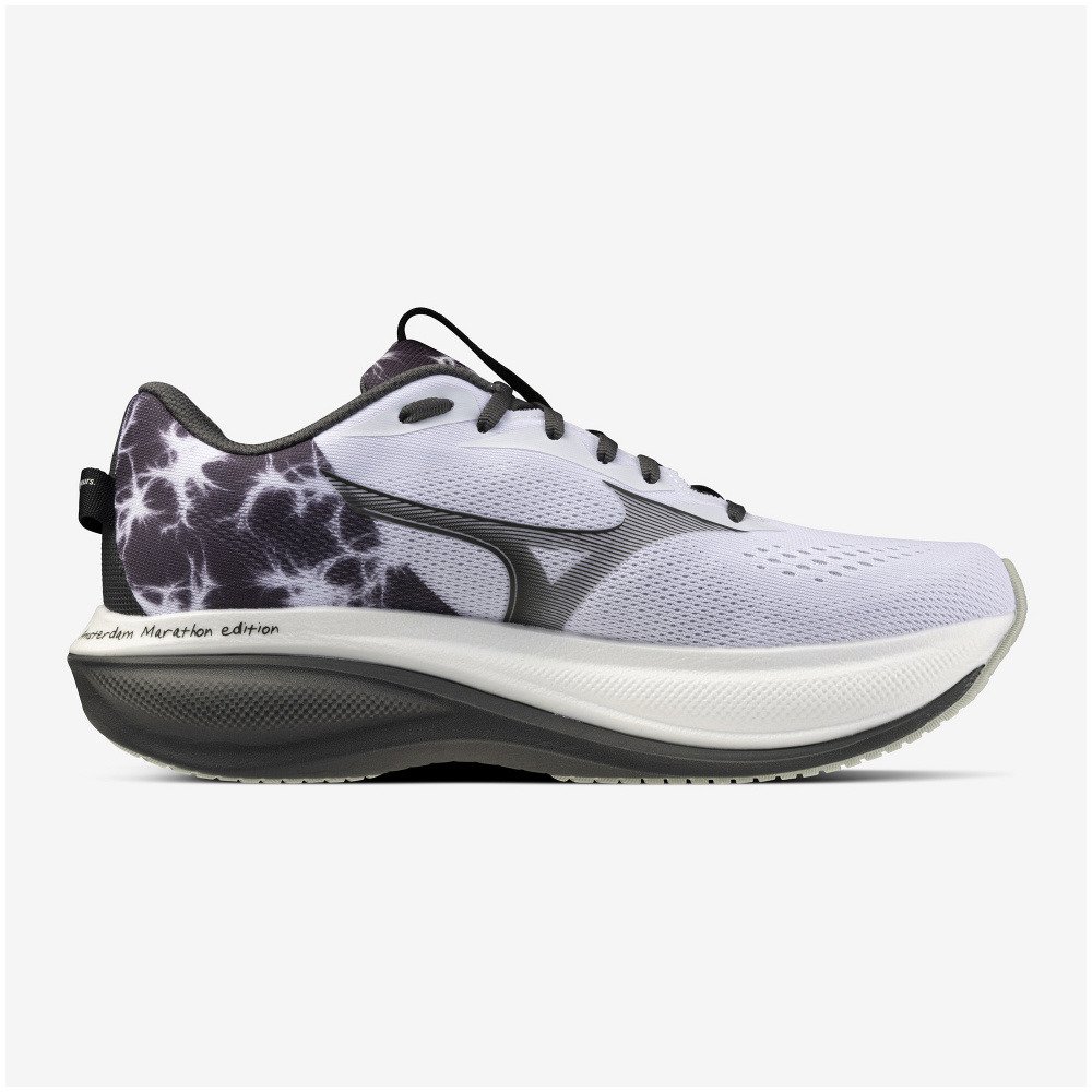 ミズノ（MIZUNO）（メンズ、レディース）ランニングシューズ ジョギングシューズ ウエーブライダー 30 AMS ホワイト イエロー  J1GU262281 スポーツシューズ