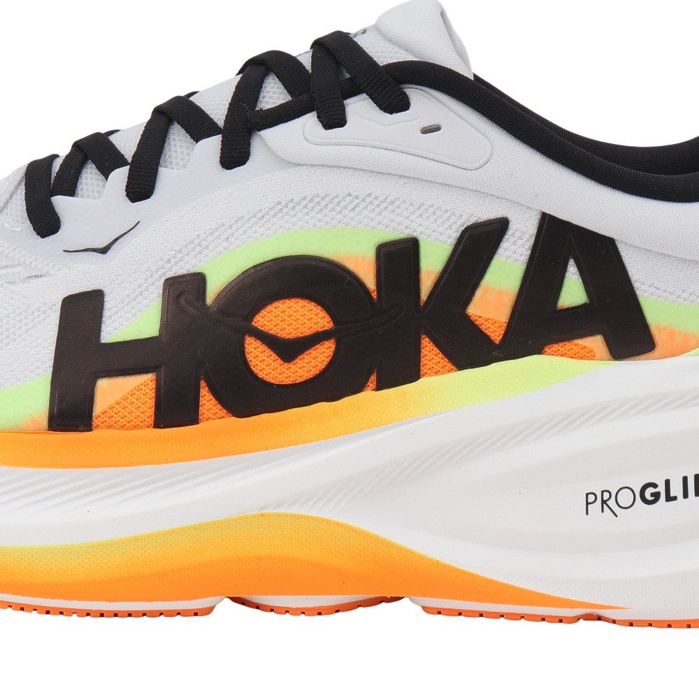 ホカ（HOKA）（メンズ）ランニングシューズ ジョギングシューズ クリフトン プロ ホワイト オレンジ 1176510-CMCGR スポーツ シューズ トレーニング