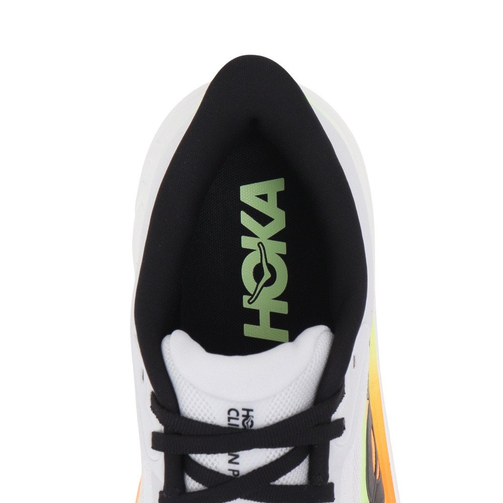 ホカ（HOKA）（メンズ）ランニングシューズ ジョギングシューズ クリフトン プロ ホワイト オレンジ 1176510-CMCGR スポーツ シューズ トレーニング