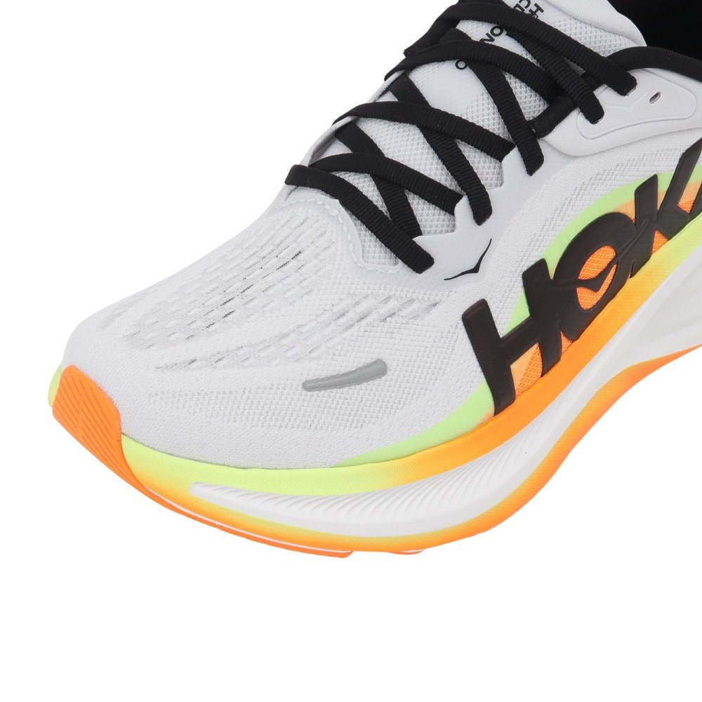 ホカ（HOKA）（メンズ）ランニングシューズ ジョギングシューズ クリフトン プロ ホワイト オレンジ 1176510-CMCGR スポーツ シューズ トレーニング