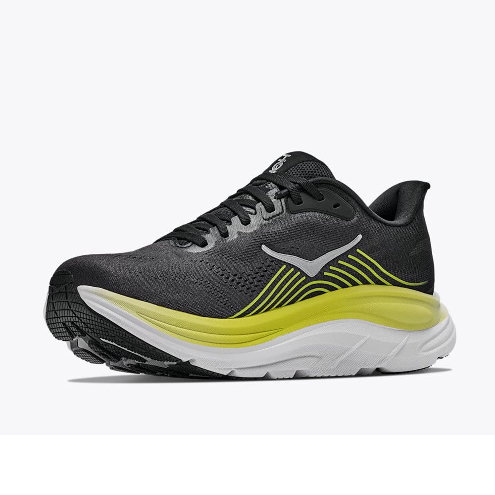 ホカ（HOKA）（メンズ）ランニングシューズ ジョギングシューズ クリフトン 11 ブラック イエロー 1176572-BKCS スポーツ シューズ トレーニング