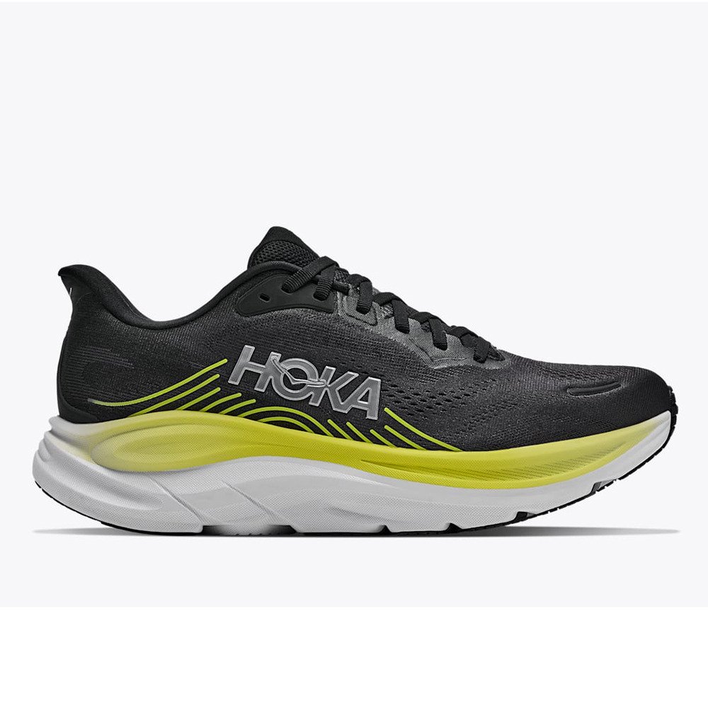 ホカ（HOKA）（メンズ）ランニングシューズ ジョギングシューズ クリフトン 11 ブラック イエロー 1176572-BKCS スポーツ シューズ トレーニング