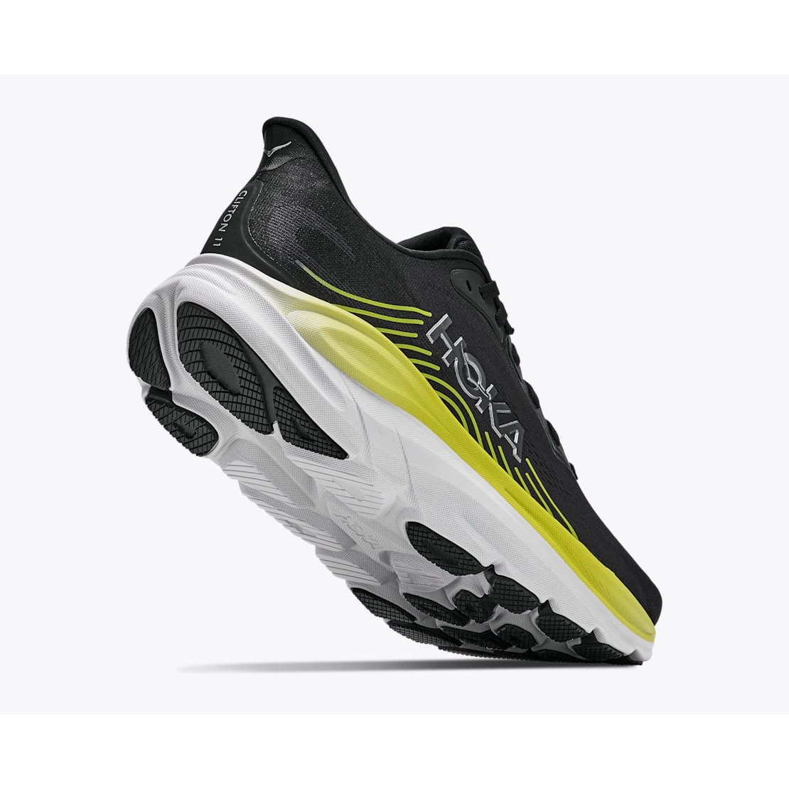 ホカ（HOKA）（メンズ）ランニングシューズ ジョギングシューズ クリフトン 11 ブラック イエロー 1176572-BKCS スポーツ シューズ トレーニング
