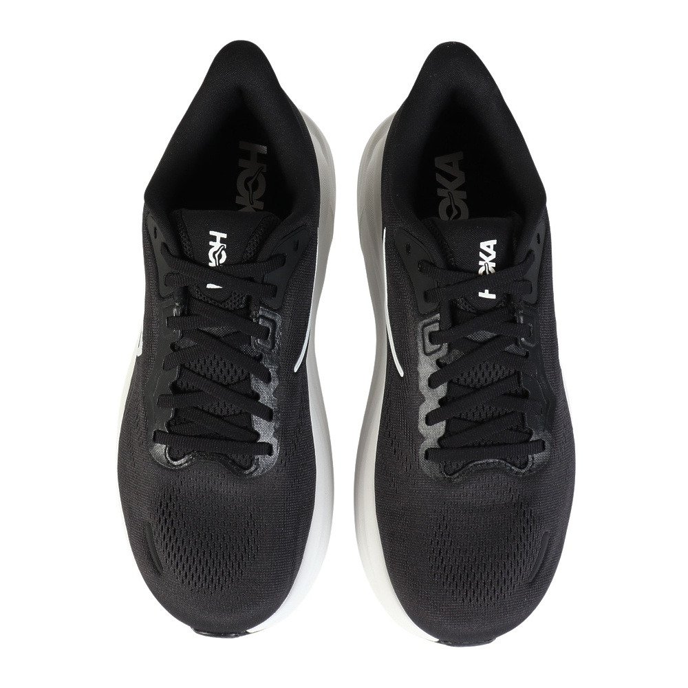 ホカ（HOKA）（メンズ）ランニングシューズ ジョギングシューズ クリフトン 11 ワイド ブラック ホワイト 1177538-BWHT スポーツ シューズ トレーニング