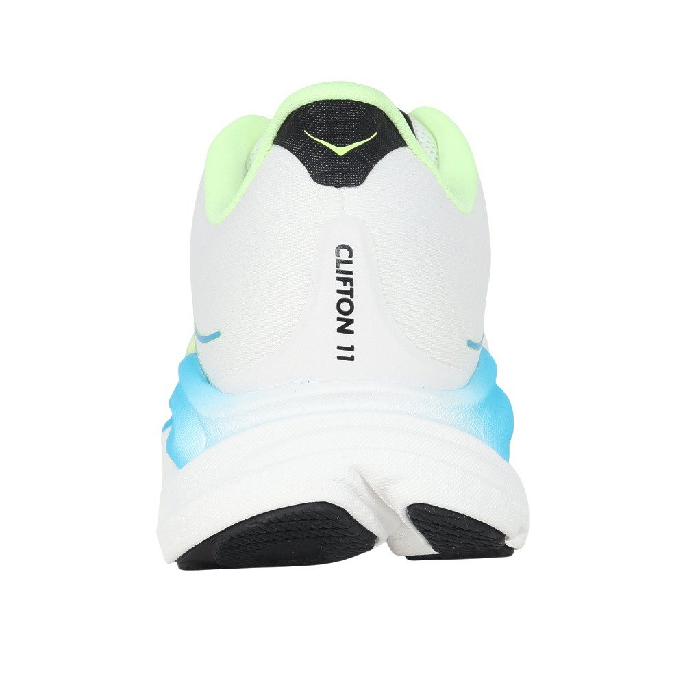 ホカ（HOKA）（メンズ）ランニングシューズ ジョギングシューズ クリフトン 11 ワイド ホワイト ブルー 1177538-FLCK スポーツ シューズ トレーニング
