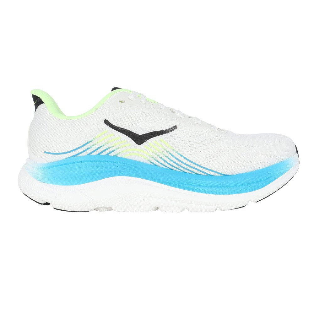 ホカ（HOKA）（メンズ）ランニングシューズ ジョギングシューズ クリフトン 11 ワイド ホワイト ブルー 1177538-FLCK スポーツ シューズ トレーニング