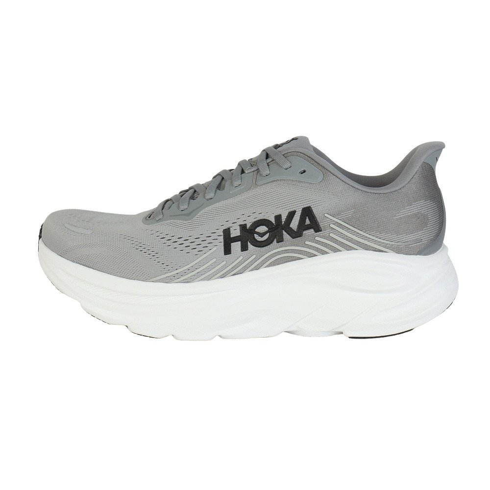 ホカ（HOKA）（メンズ）ランニングシューズ ジョギングシューズ クリフトン 11 ワイド グレー 1177538-GCTC スポーツ シューズ トレーニング
