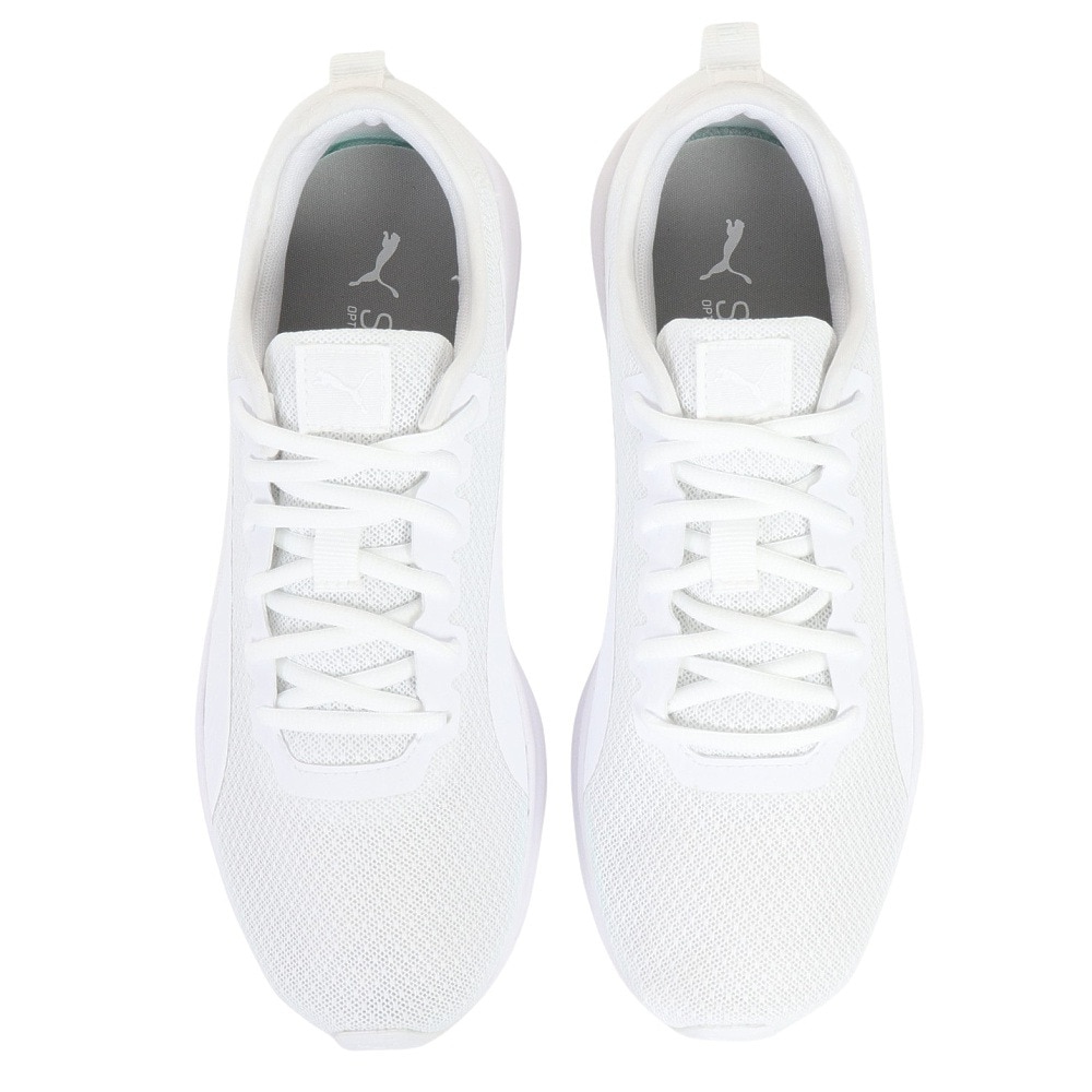 プーマ（PUMA）（メンズ、レディース）アクセント ホワイト 白 19551512 ジョギングシューズ ランニングシューズ スポーツ スニーカー 部活 運動靴