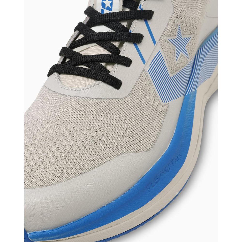 コンバース（CONVERSE）（メンズ、レディース）ランニングシューズ ジョギングシューズ コンズ ランデュアル 34201893 ライトグレー/ブルー
