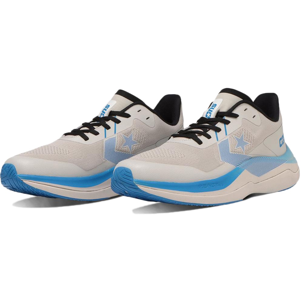 コンバース（CONVERSE）（メンズ、レディース）ランニングシューズ ジョギングシューズ コンズ ランデュアル 34201893 ライトグレー/ブルー