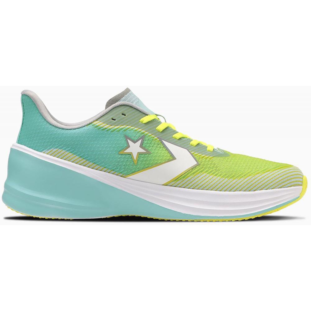コンバース（CONVERSE）（メンズ、レディース）ランニングシューズ ジョギングシューズ コンズ ランスラッシュ 34201900 ライム/ホワイト