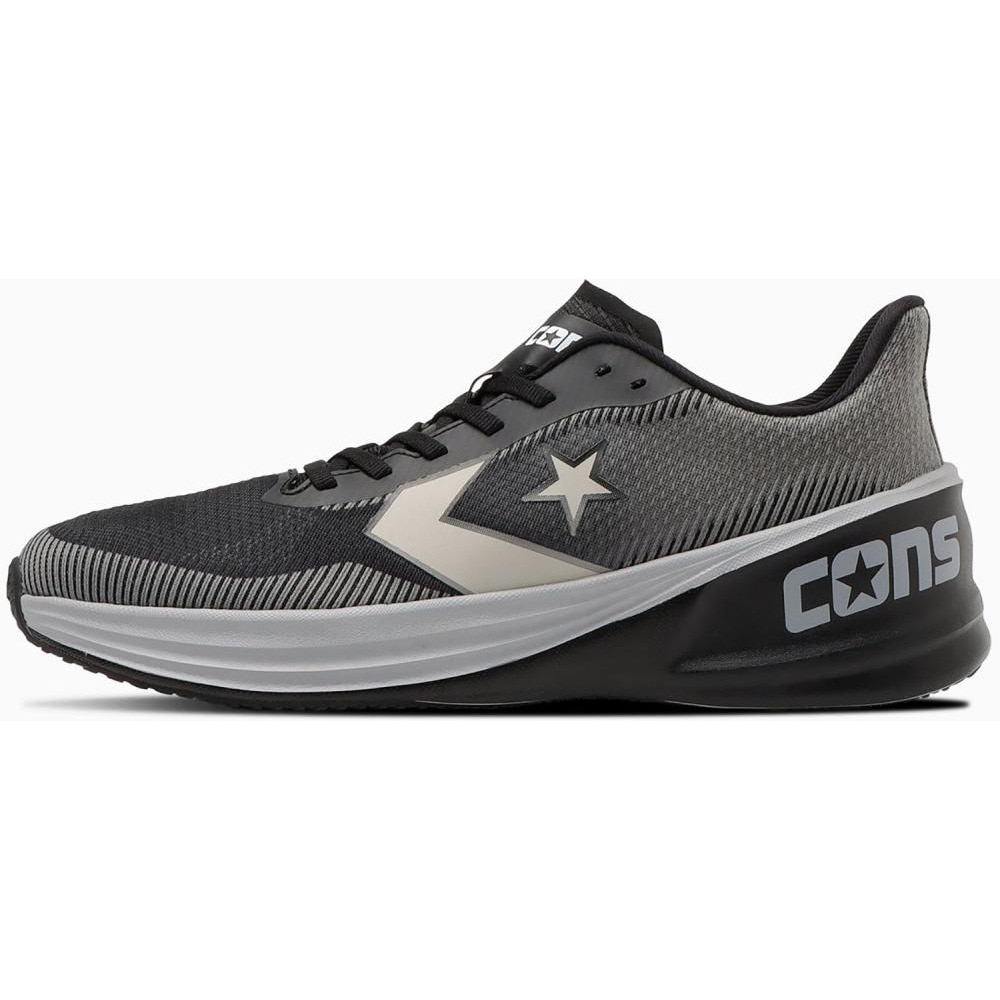 コンバース（CONVERSE）（メンズ、レディース）ランニングシューズ ジョギングシューズ コンズ ランスラッシュ 34201901 ブラック/グレー