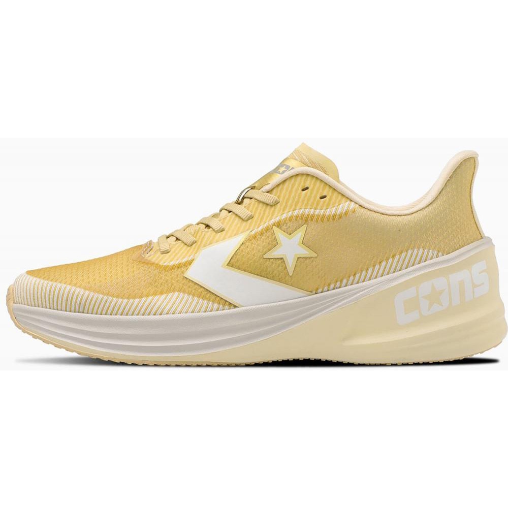コンバース（CONVERSE）（メンズ、レディース）ランニングシューズ ジョギングシューズ コンズ ランスラッシュ 34201904 ゴールド/ホワイト
