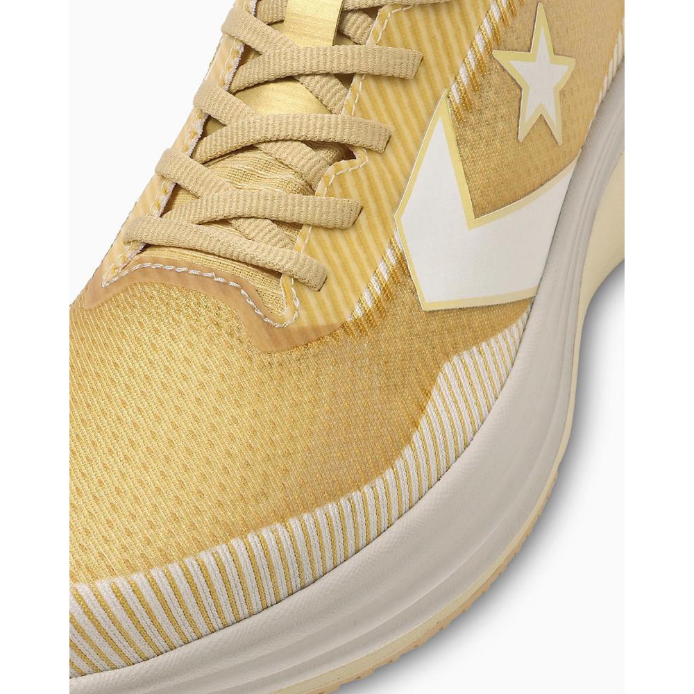 コンバース（CONVERSE）（メンズ、レディース）ランニングシューズ ジョギングシューズ コンズ ランスラッシュ 34201904 ゴールド/ホワイト