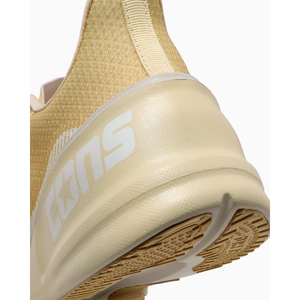 コンバース（CONVERSE）（メンズ、レディース）ランニングシューズ ジョギングシューズ コンズ ランスラッシュ 34201904 ゴールド/ホワイト