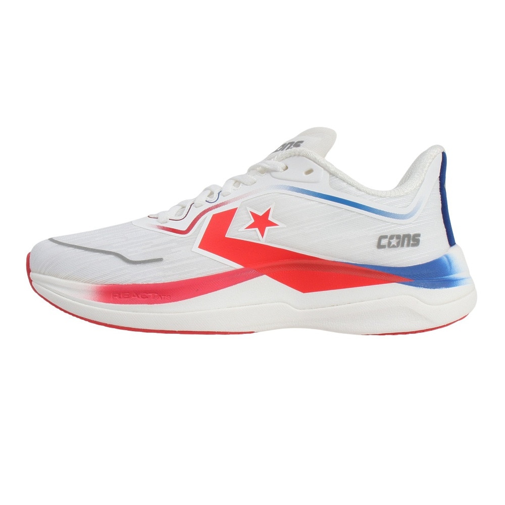 コンバース（CONVERSE）（メンズ）ランニングシューズ ジョギングシューズ コンズ ランデュアル 2 34202100 ホワイト/レッド/ブルー