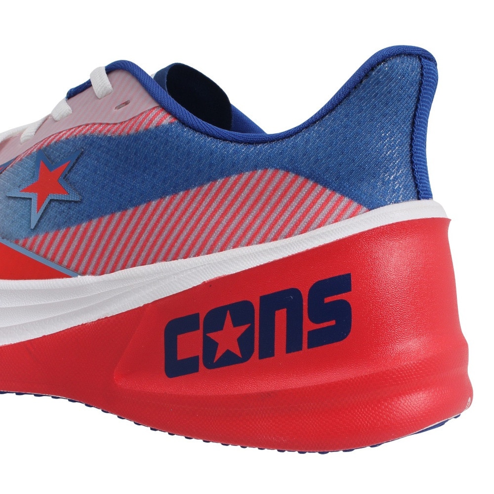 コンバース（CONVERSE）（メンズ）ランニングシューズ ジョギングシューズ コンズ ランスラッシュ 34202110 ホワイト/レッド/ブルー