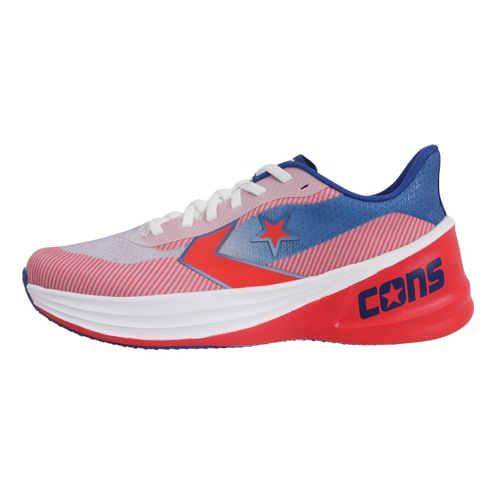コンバース（CONVERSE）（メンズ）ランニングシューズ ジョギングシューズ コンズ ランスラッシュ 34202110 ホワイト/レッド/ブルー