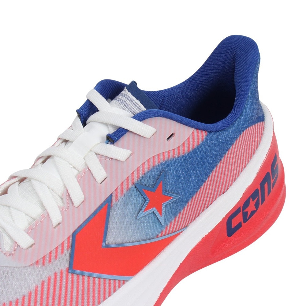 コンバース（CONVERSE）（メンズ）ランニングシューズ ジョギングシューズ コンズ ランスラッシュ 34202110 ホワイト/レッド/ブルー