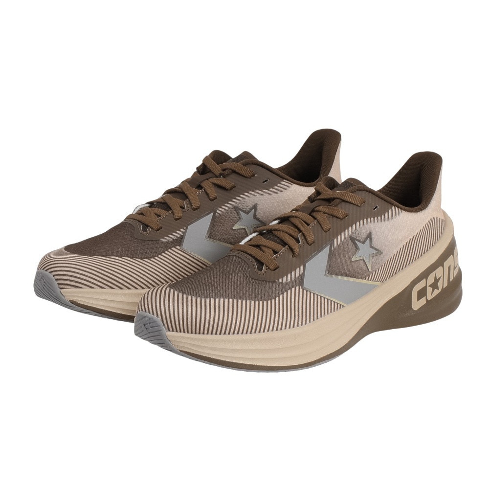 コンバース（CONVERSE）（メンズ）ランニングシューズ ジョギングシューズ コンズ ランスラッシュ 34202112 ブラウン/ベージュ