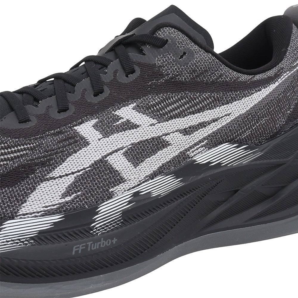 アシックス（ASICS）（メンズ、レディース）ランニング ジョギングシューズ スーパーブラスト 2 ブラック ホワイト 1013A160.001