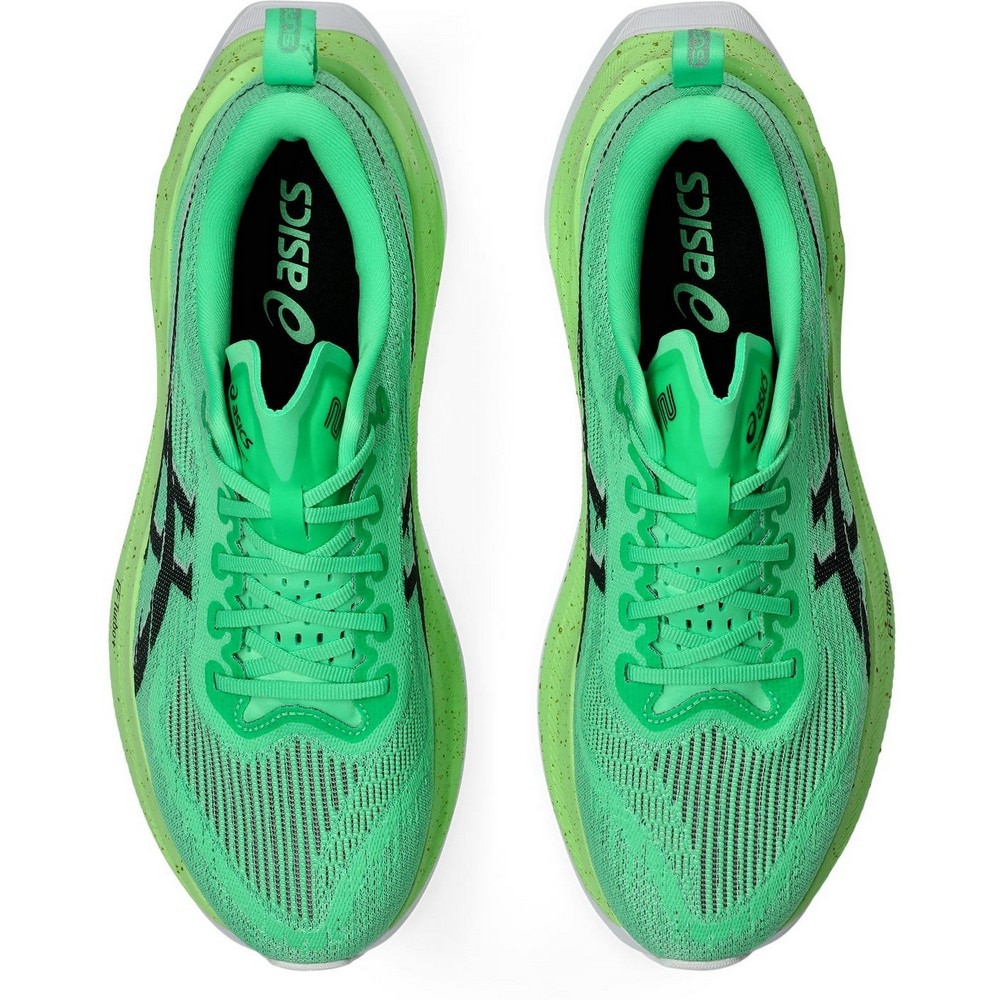 アシックス（ASICS）（メンズ、レディース）ランニングシューズ ジョギングシューズ スーパーブラスト 2 グリーン ブラック 1013A185.300