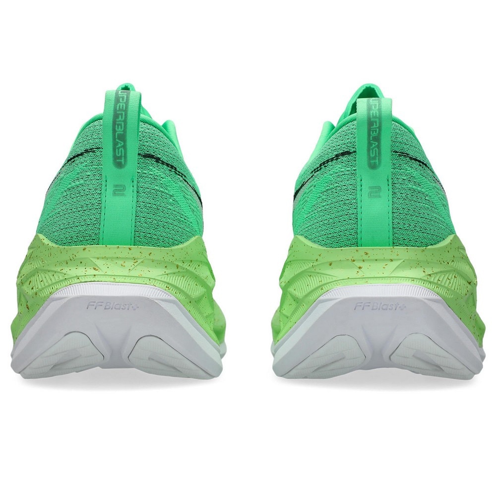 アシックス（ASICS）（メンズ、レディース）ランニングシューズ ジョギングシューズ スーパーブラスト 2 グリーン ブラック 1013A185.300