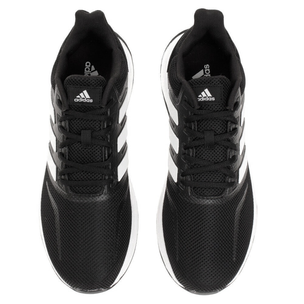 アディダス（adidas）（メンズ）ランニングシューズ ファルコンラン M ブラック ホワイト F36199 スニーカー ジョギング トレーニング 通勤 通学 部活